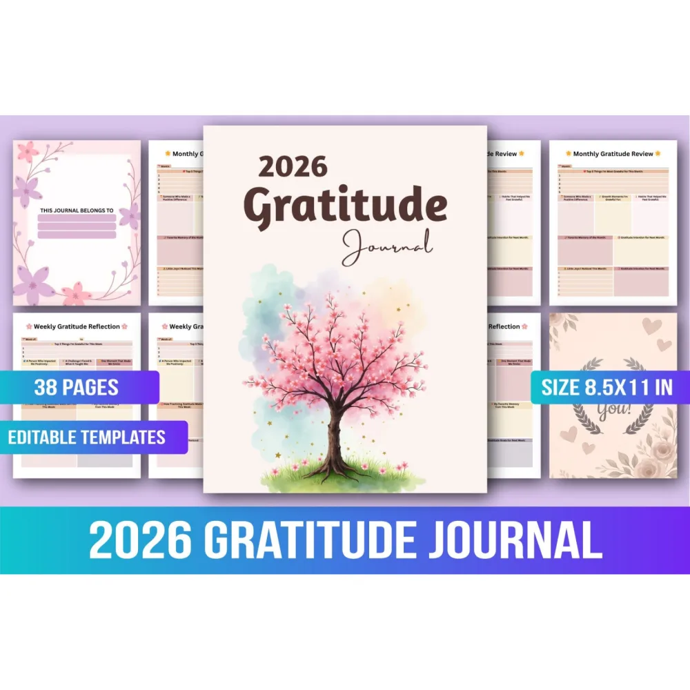 Gratitude Journal for Daily Reflection
