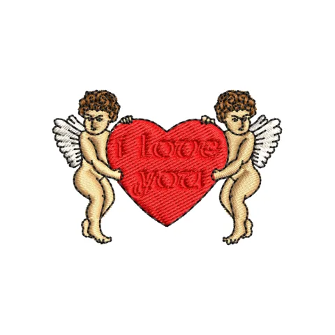 Cherubs Embroidery Design