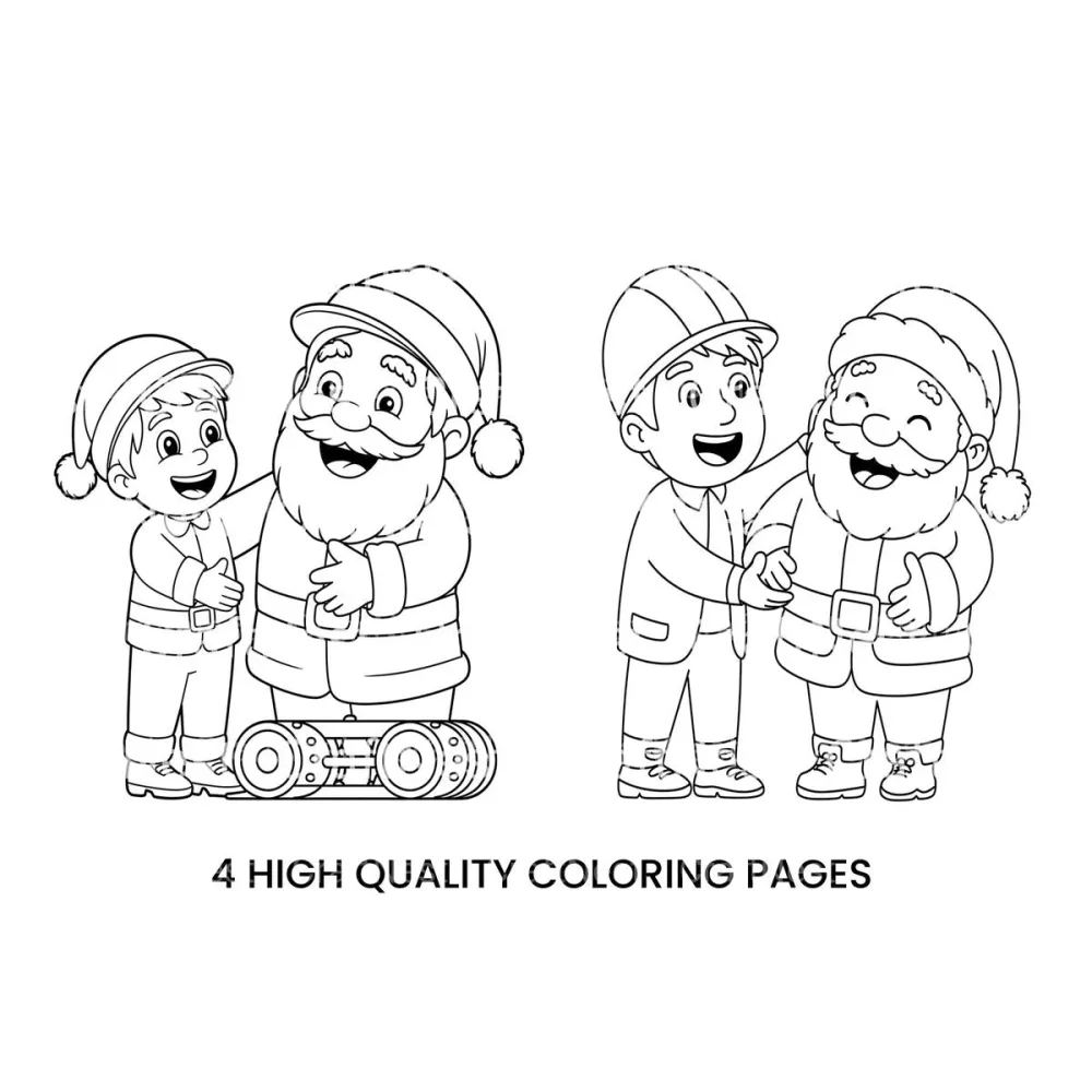Santa's Workshop Magic Coloring Books