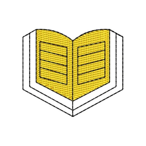 Book Embroidery Design
