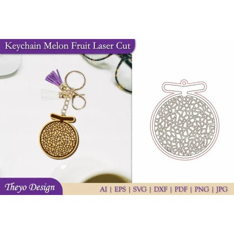 Fruit Keychain SVG Bundle