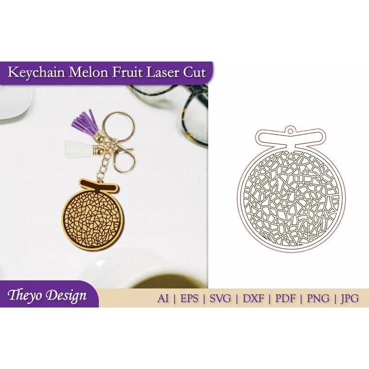 Fruit Keychain SVG Bundle