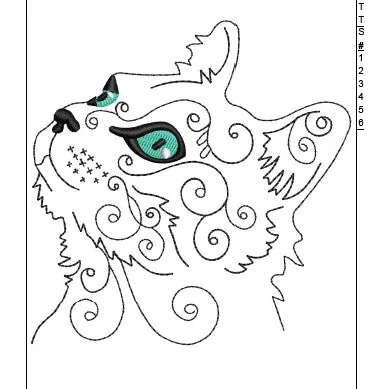 Cat Gfcuba Embroidery Design