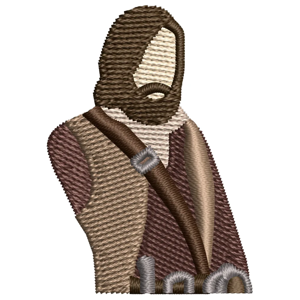 Man Of Tribe Embroidery Design