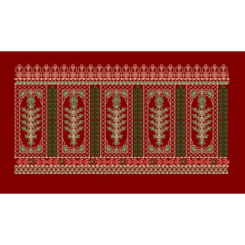 Arched Palace Tree Border Embroidery Design