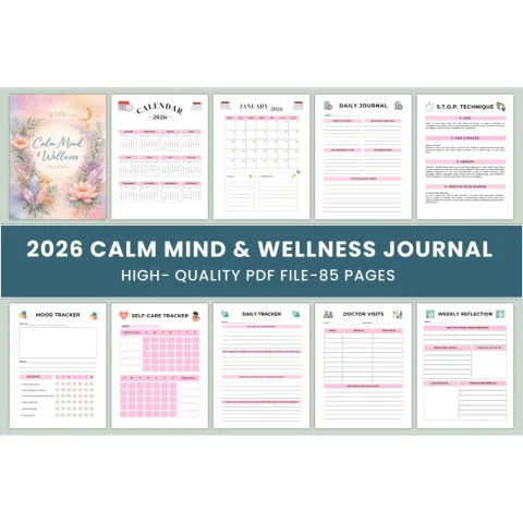 Calm Mind Wellness Journal