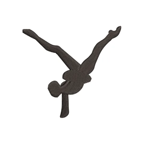 Man Gymnastic Embroidery Design