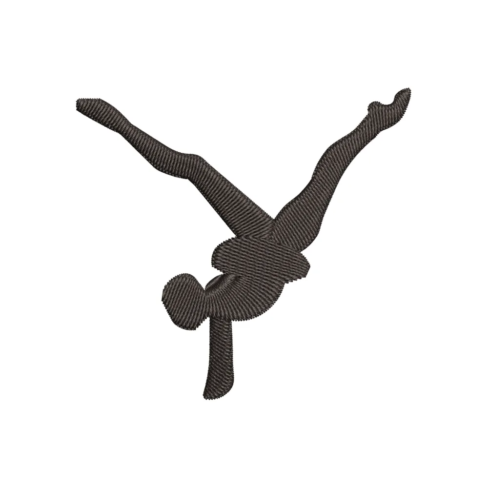 Man Gymnastic Embroidery Design