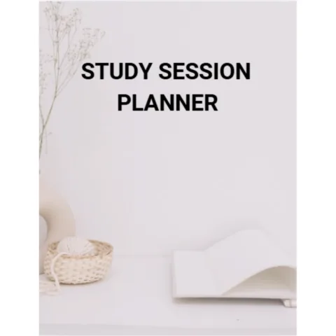 Study Session Planner Bundle