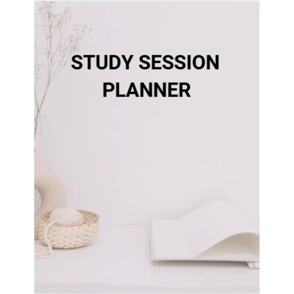 Study Session Planner Bundle