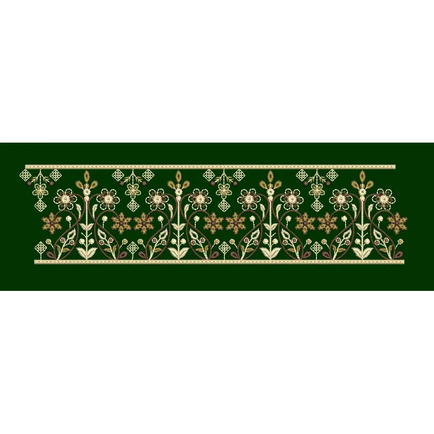 Ornate Floral Lace Border Embroidery Design