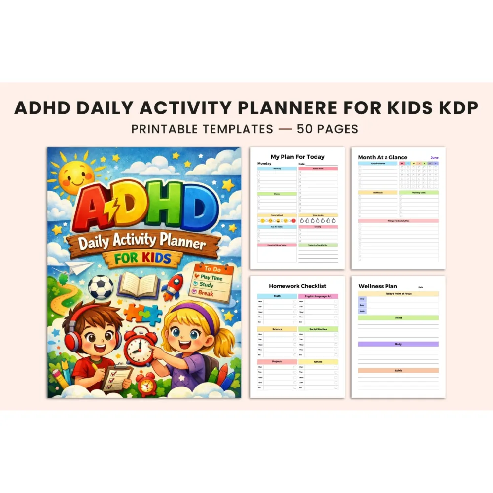ADHD Daily Activity Planner for Kids