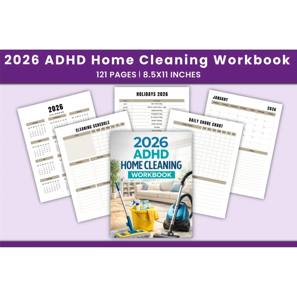 ADHD Home Cleaning Workbook