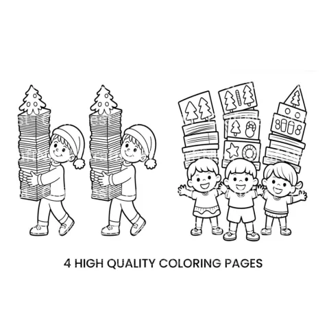 Kids Christmas Gifts Coloring Books