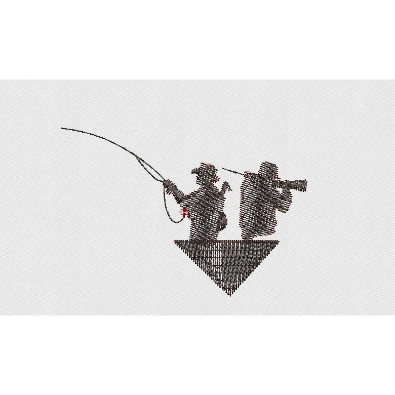 Hunter Embroidery Design