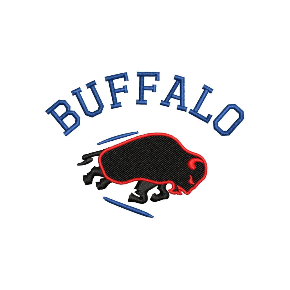 Buffalo Embroidery Design