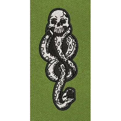 Snake & Skull Embroidery Design