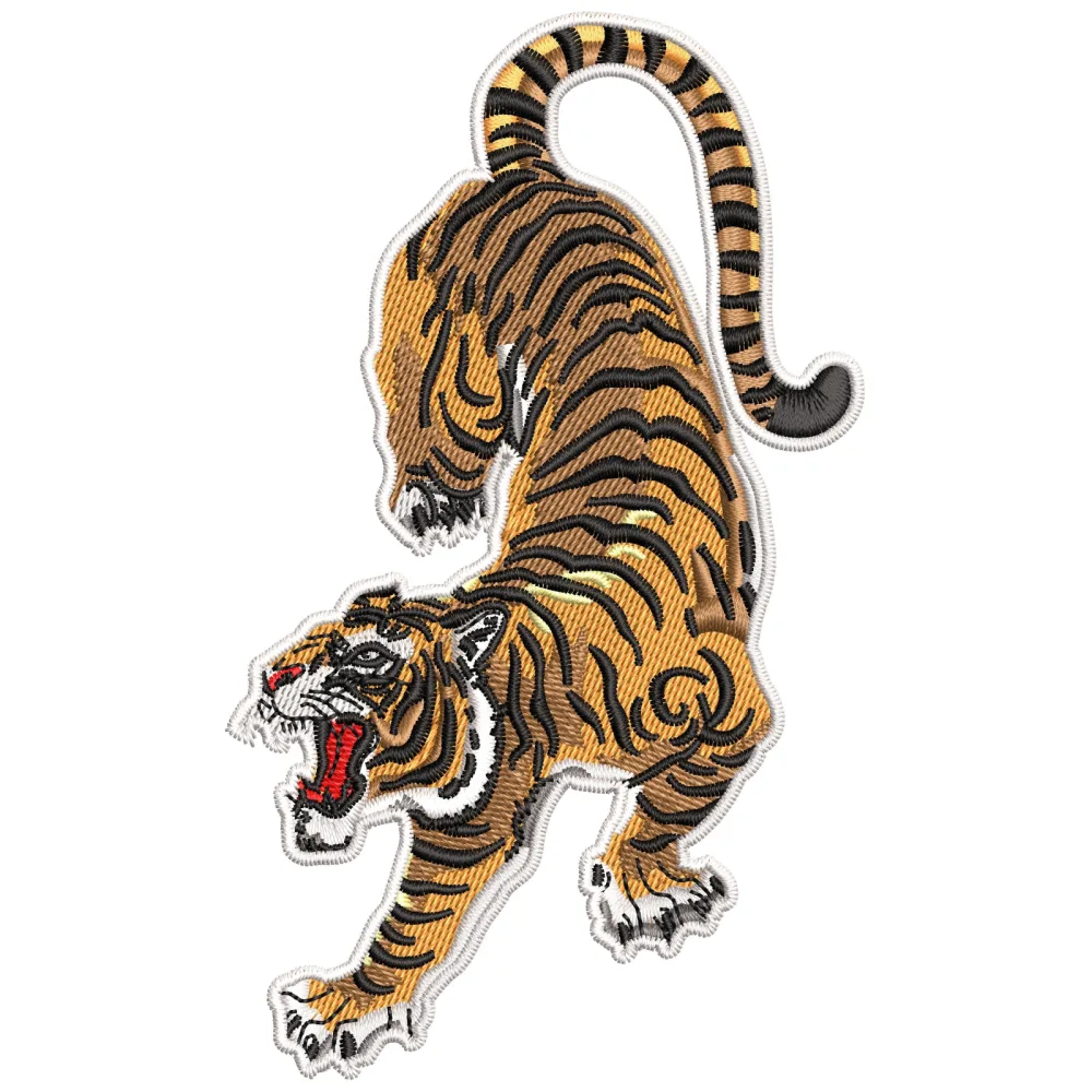 Big Cat Embroidery Design