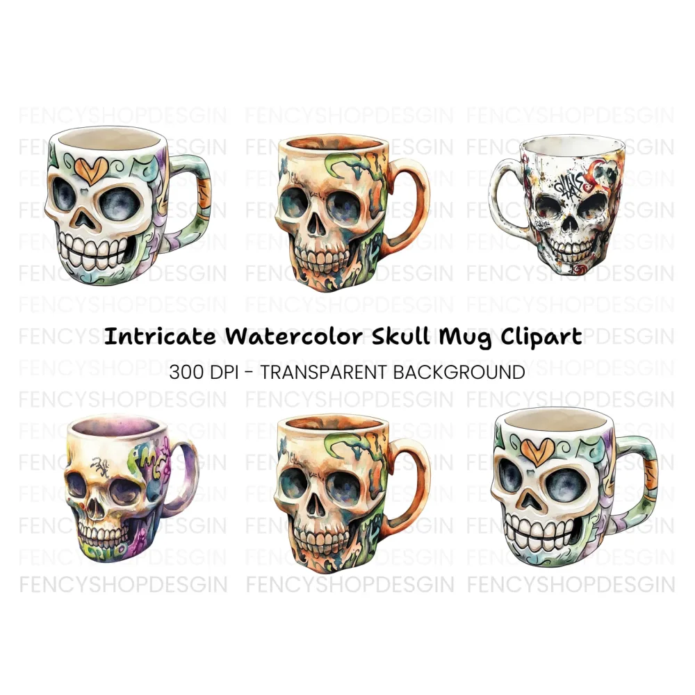 Skull Clipart Bundle