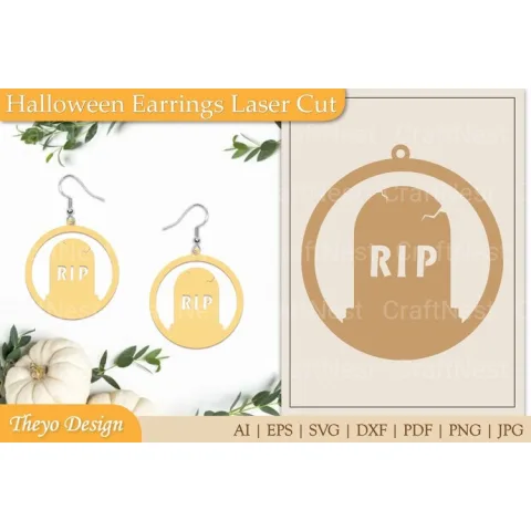 Halloween Earrings SVG Bundle