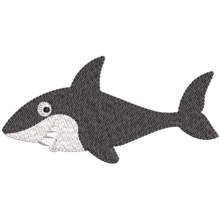 Shark Embroidery Design