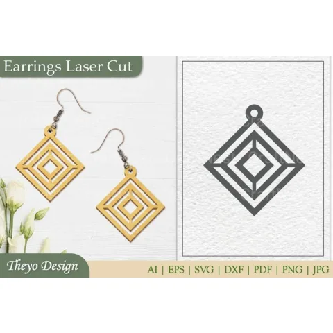 Laser Cut Earrings SVG Bundle