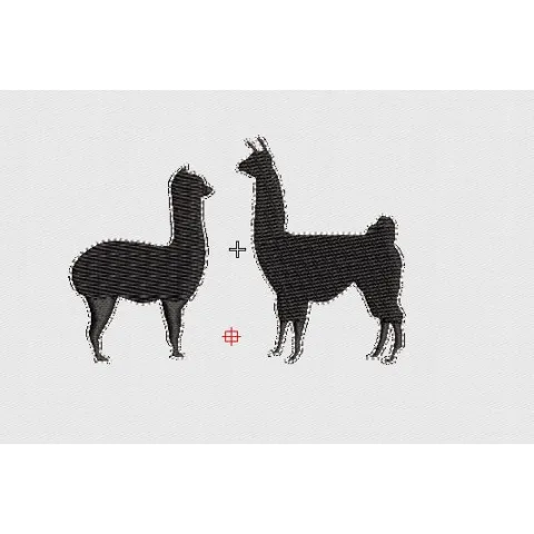 Llama Embroidery Design