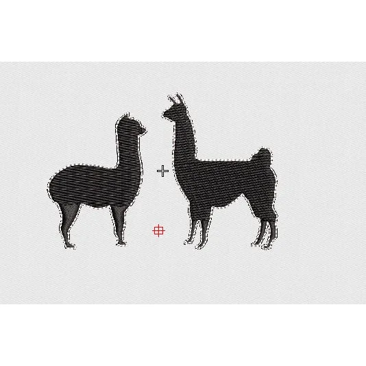 Llama Embroidery Design