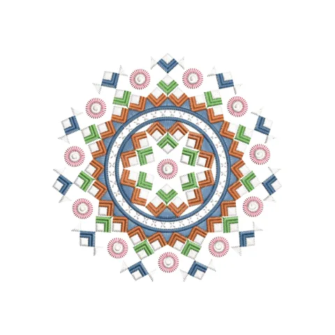 Asian Art Embroidery Design