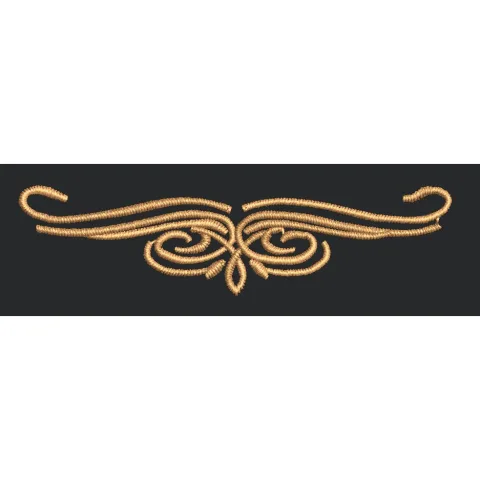 Decorative Swirl Border Embroidery Design