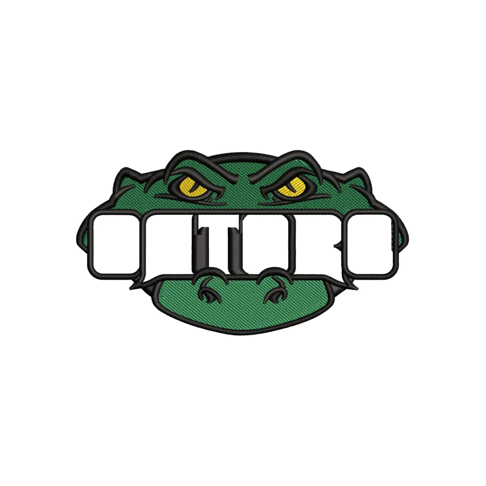 Big Frog Embroidery Design
