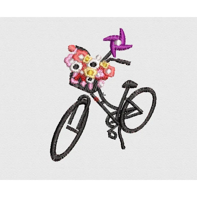 Cycle Embroidery Design