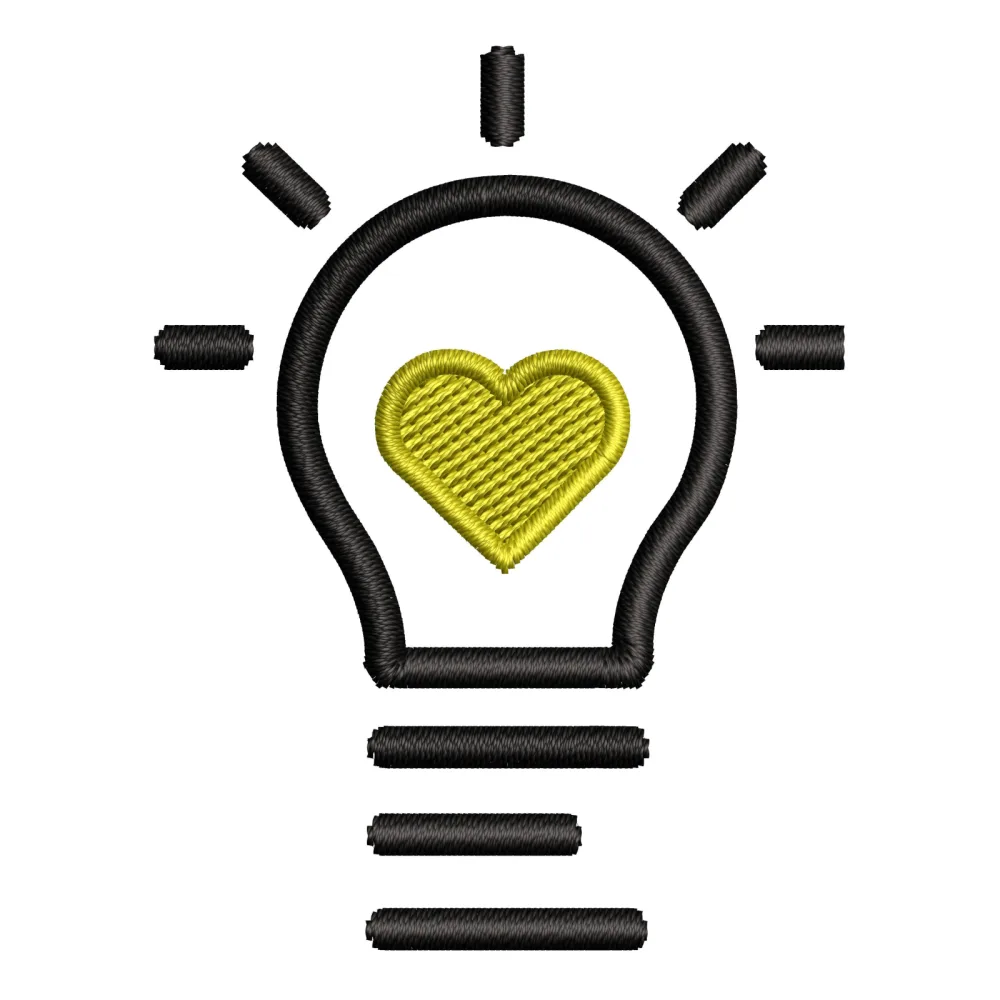 Light Heart Embroidery Design