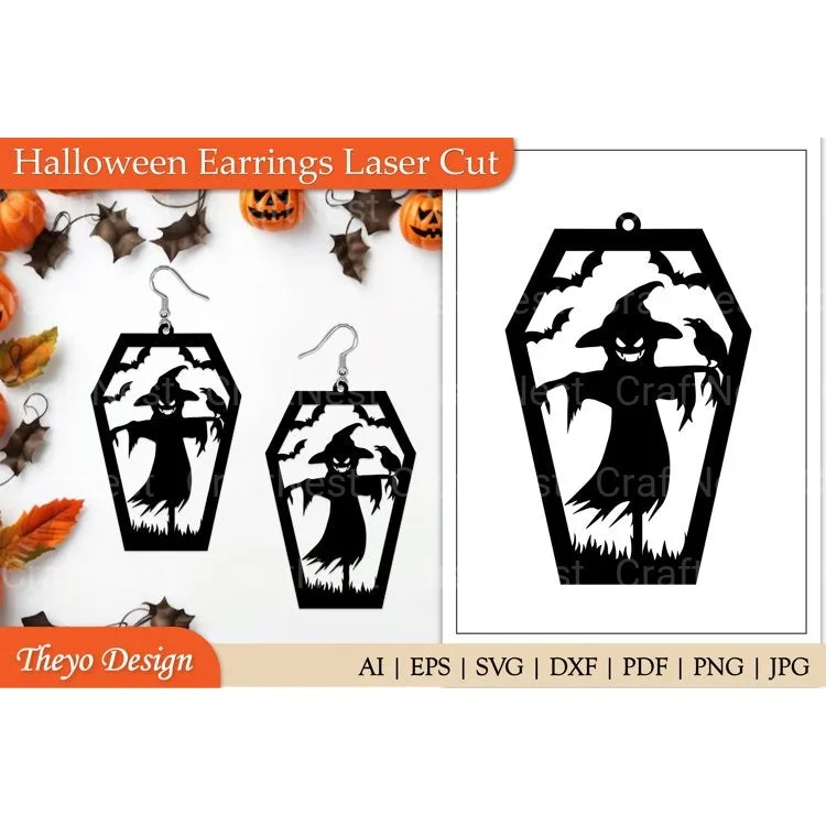 Halloween Earrings SVG Bundle Collection
