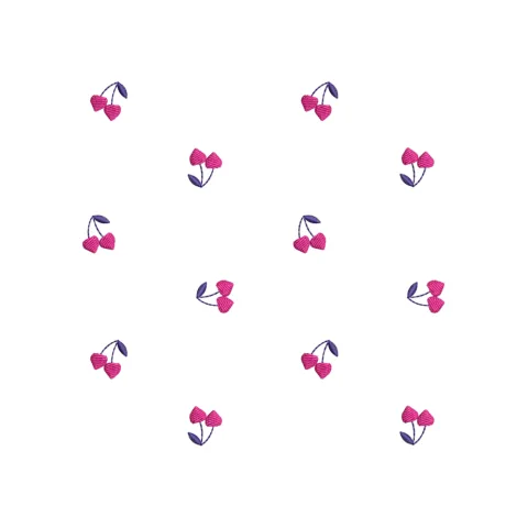 Cherry Spray Embroidery Design