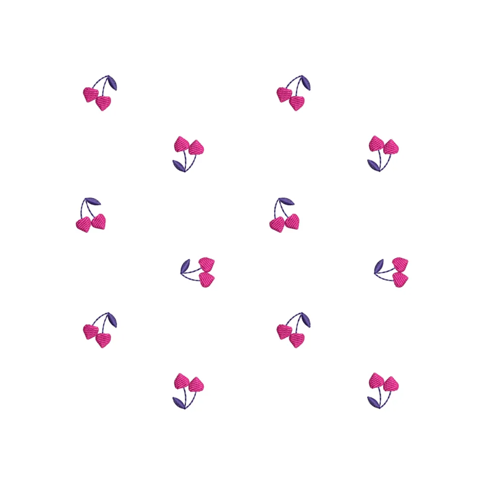Cherry Spray Embroidery Design