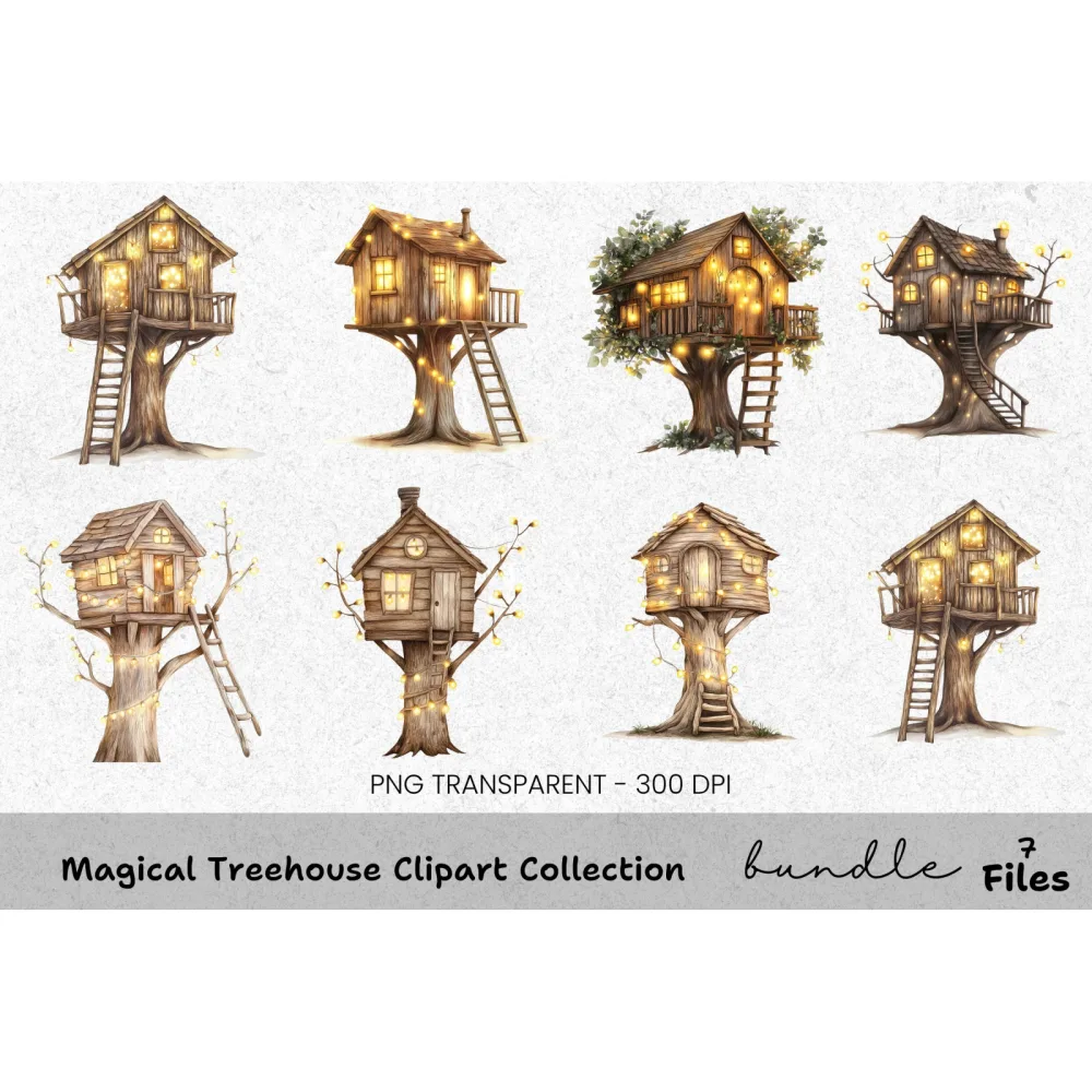 Magical Treehouse Clipart Bundle