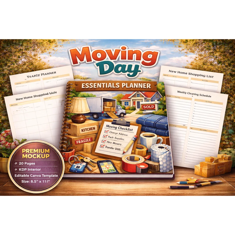 Moving Day Essentials Planner