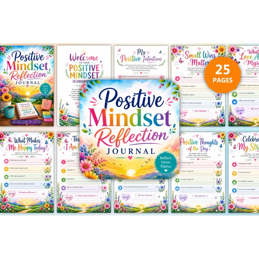 Positive Mindset Reflection Journal