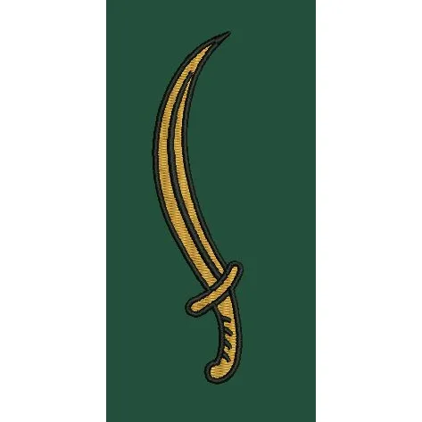 Golden Sward Embroidery Design