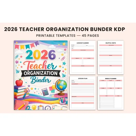Teacher Organization Binder Planner