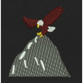 Eagle Mountain Brown Embroidery Design