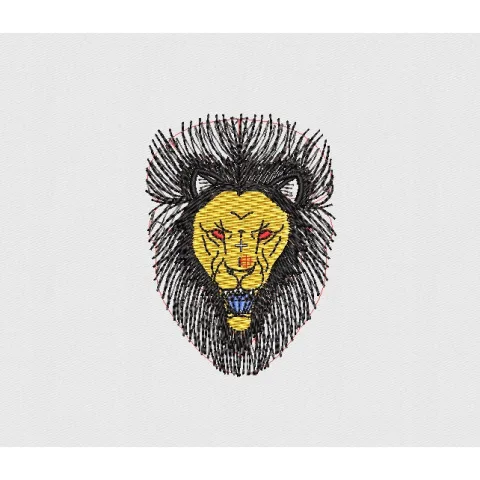 Lion Embroidery Design
