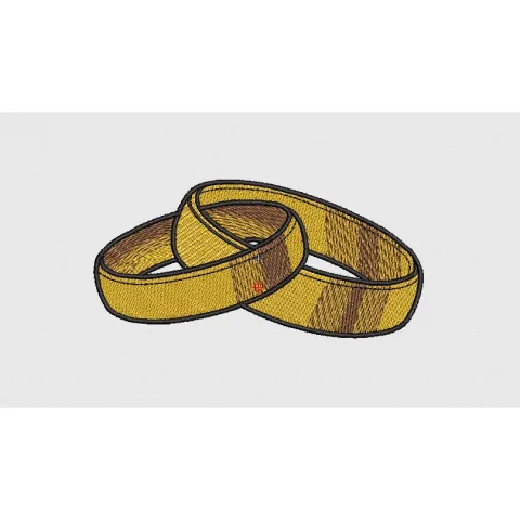 Rings Embroidery Design