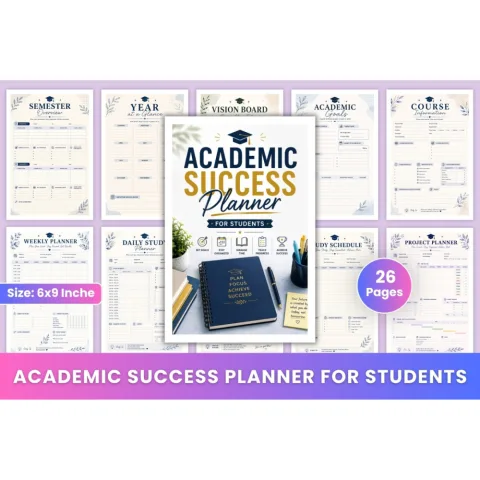 Academic Success For Students Planner
