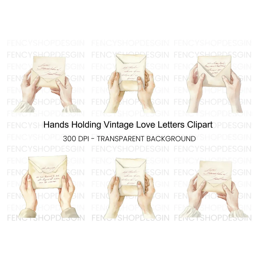 Vintage Letters Clipart Bundle
