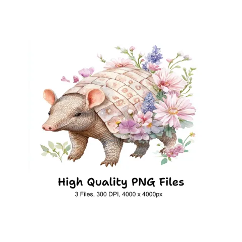 Armadillo Clipart Bundle
