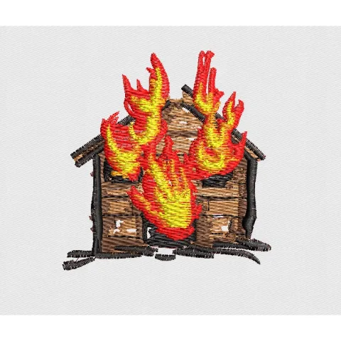 Hurt Embroidery Design