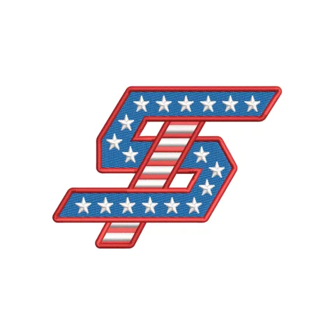 Stars American Embroidery Design