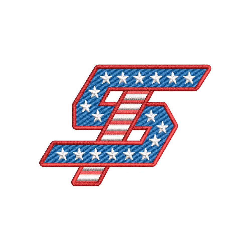 Stars American Embroidery Design